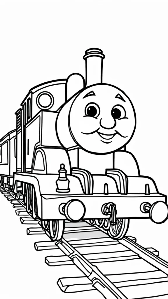 free thomas the train coloring pages